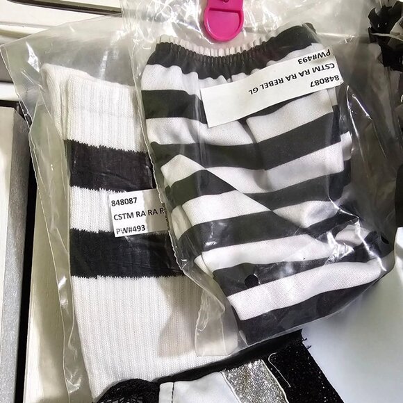 Girls Cheerleader Costume Punk Zombie Killer Goth Bad Dead Fear Rebel Halloween - Picture 4 of 6